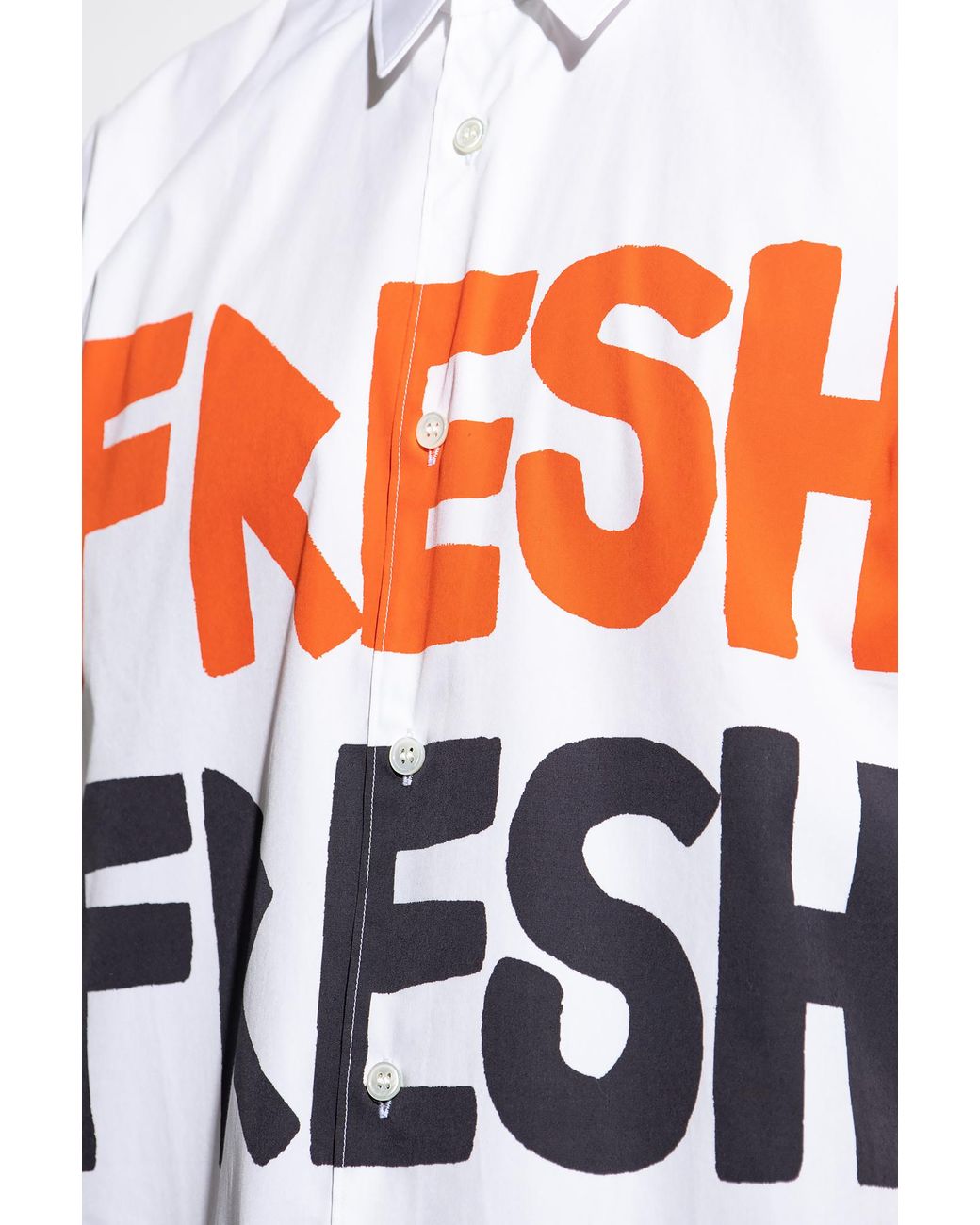 Comme des Garçons White Lapel Shirt for men