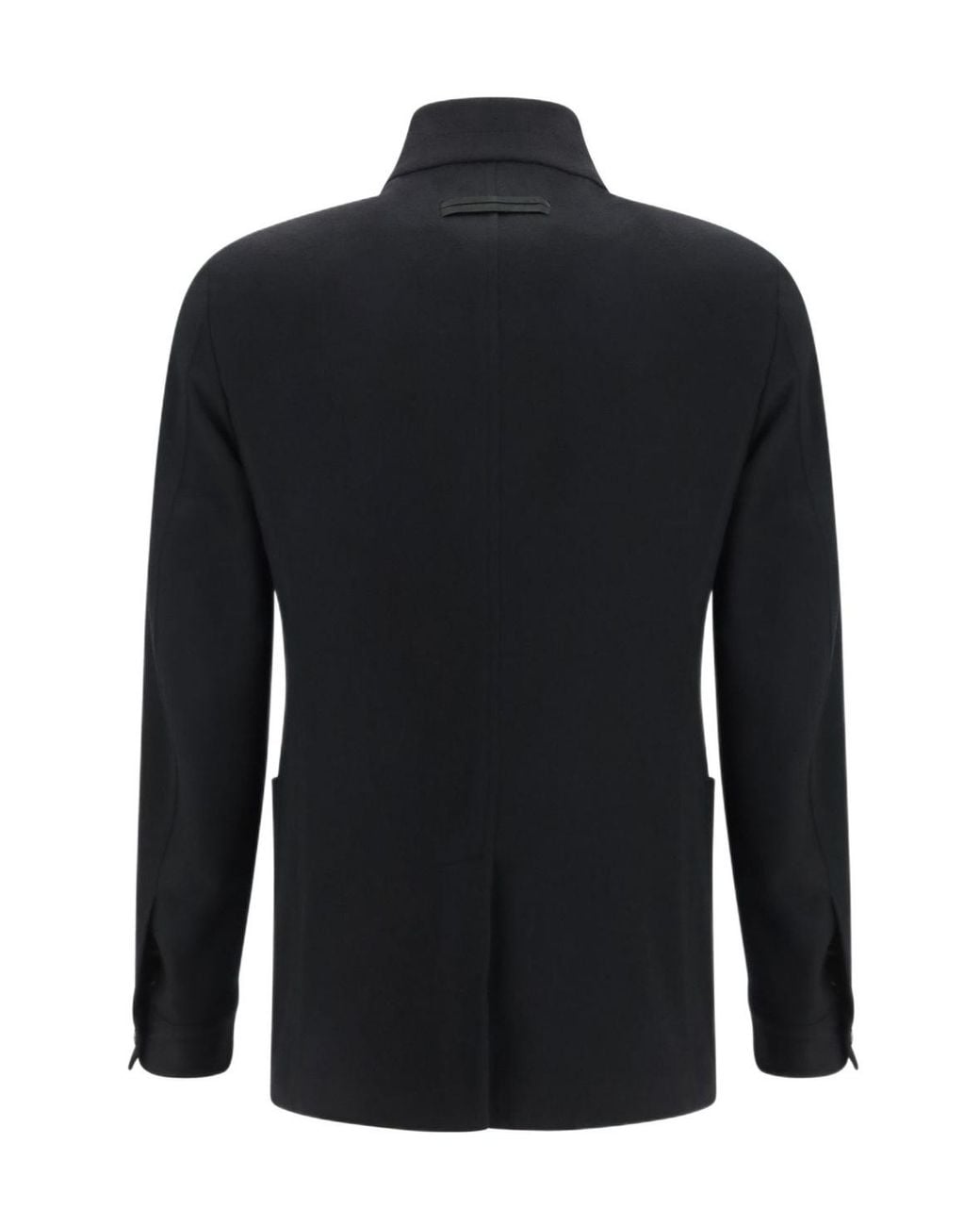 Zegna Blue Il Conte Oasi Stand Collar Jacket for men