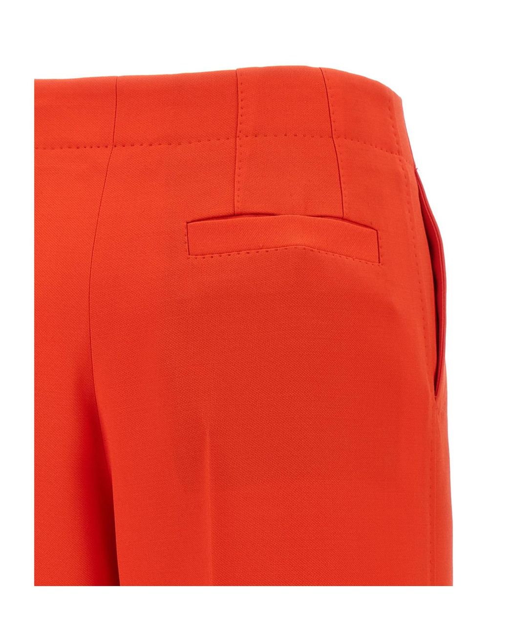 Brioni Red Pleat Wide-Leg Pants
