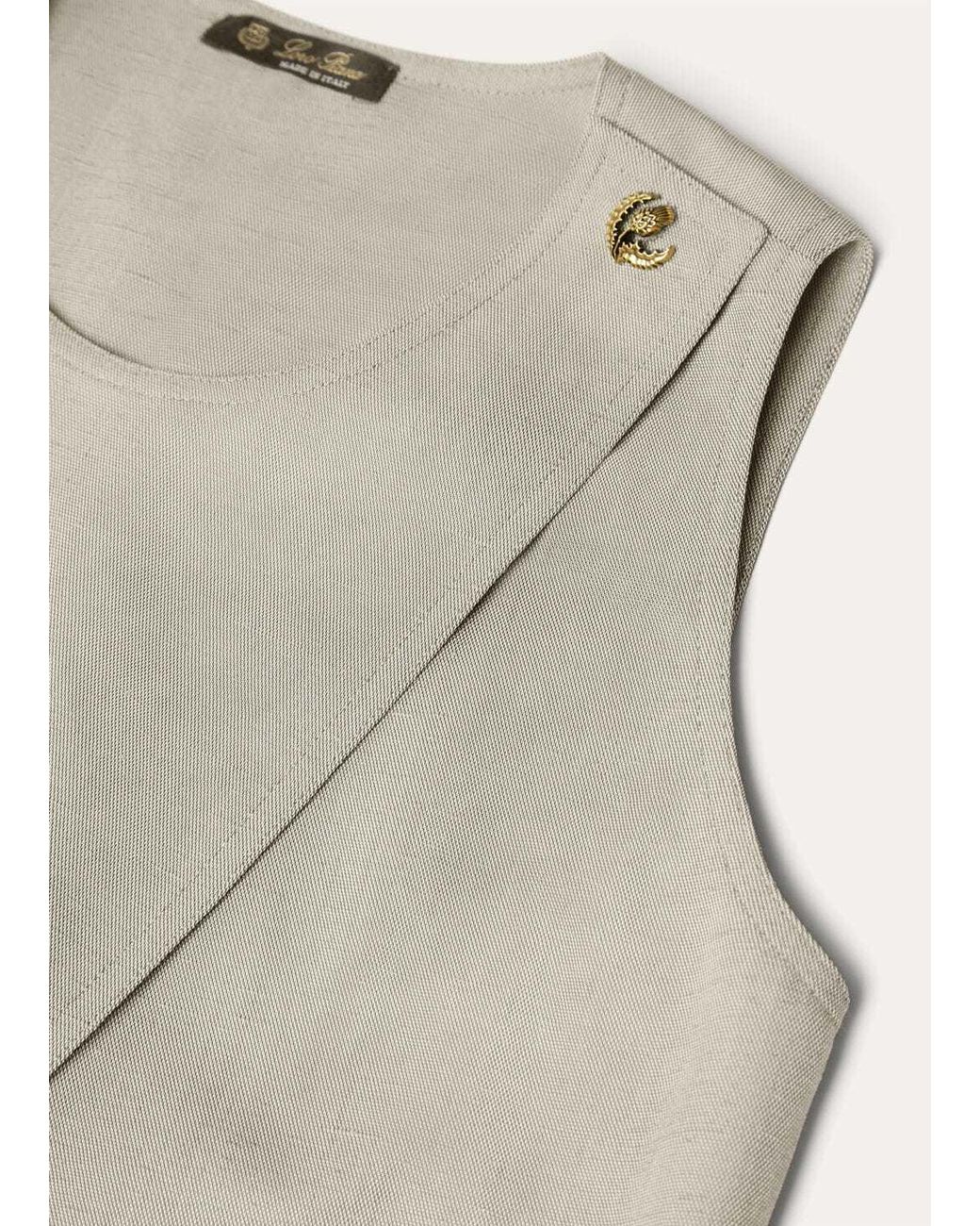 Loro Piana Gray Cristy Top