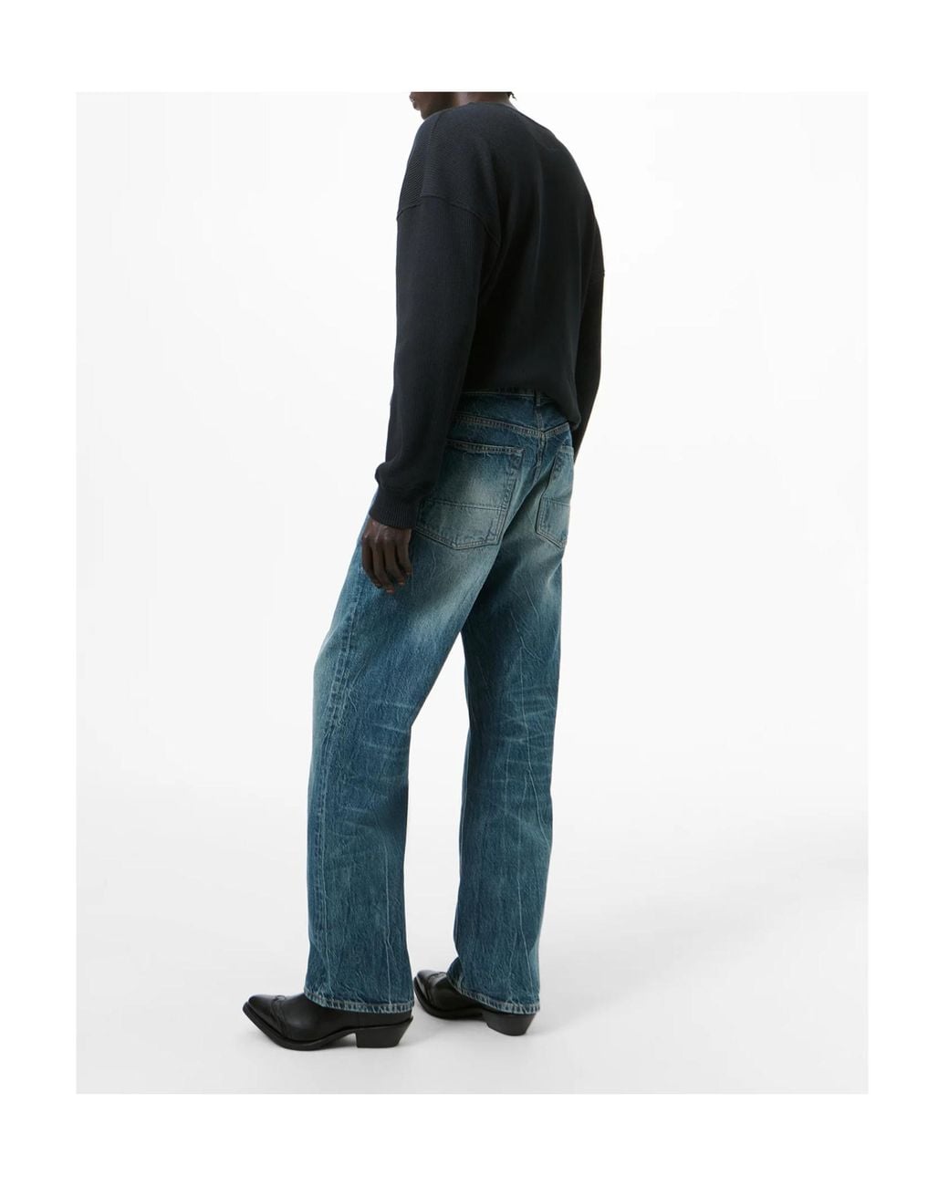 Our Legacy Blue Third Cut Straight-Leg Jeans for men