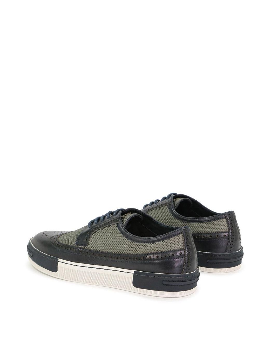 Armani Jeans Black Stitching Detail Casual Sneakers for men