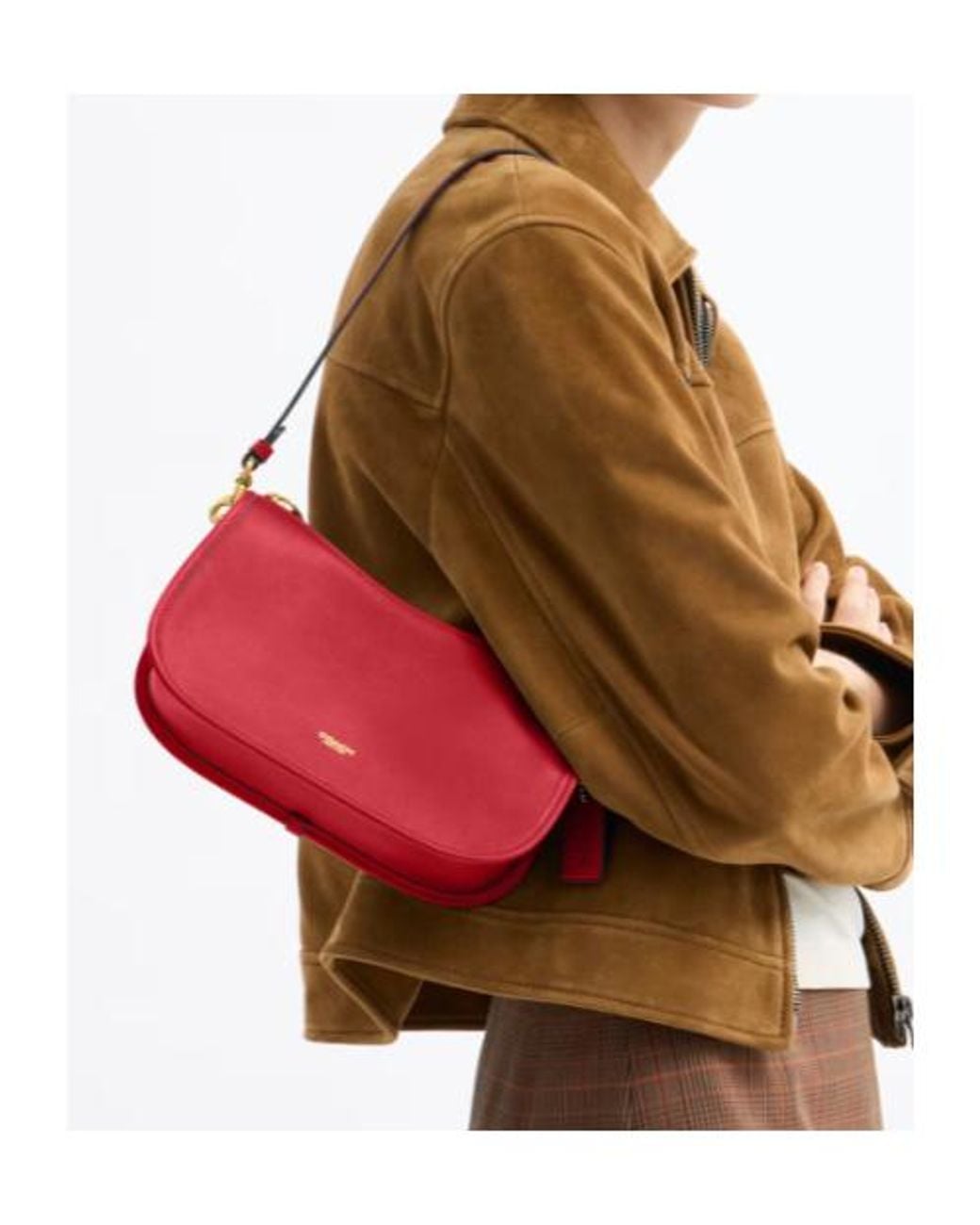 COACH Red Waverly Shoulder Bag
