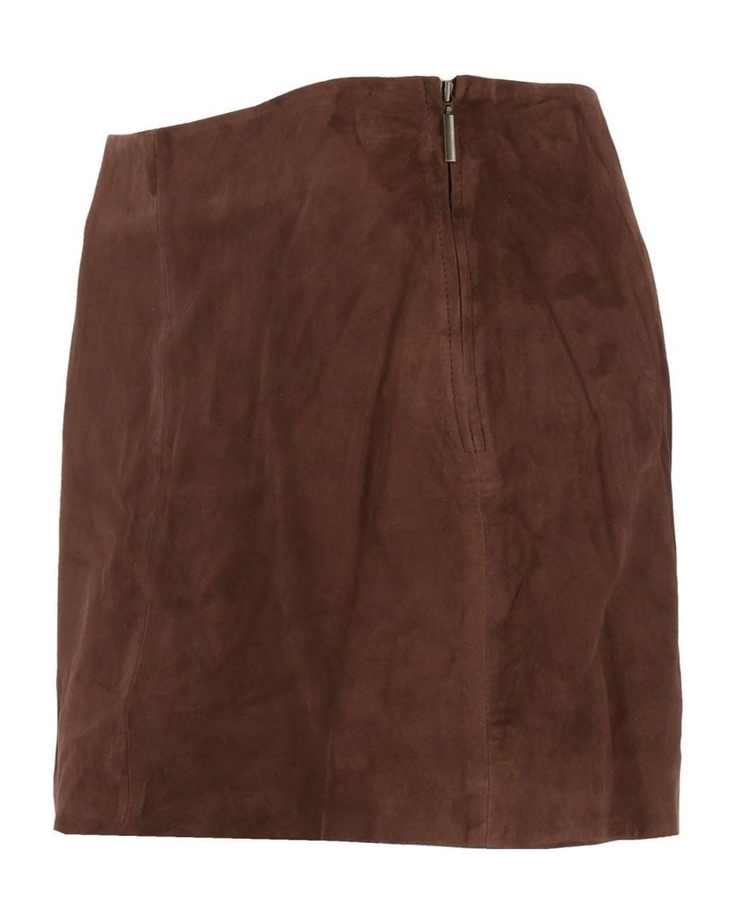 Arma Brown Melody Suede Mini Skirt