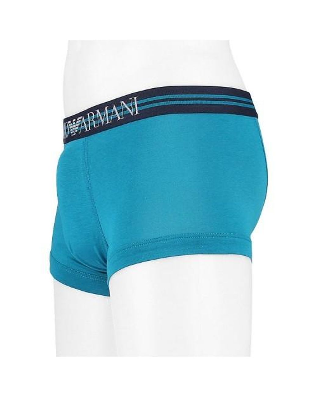 Emporio Armani Blue Logo Boxer Briefs 3-Pack for men