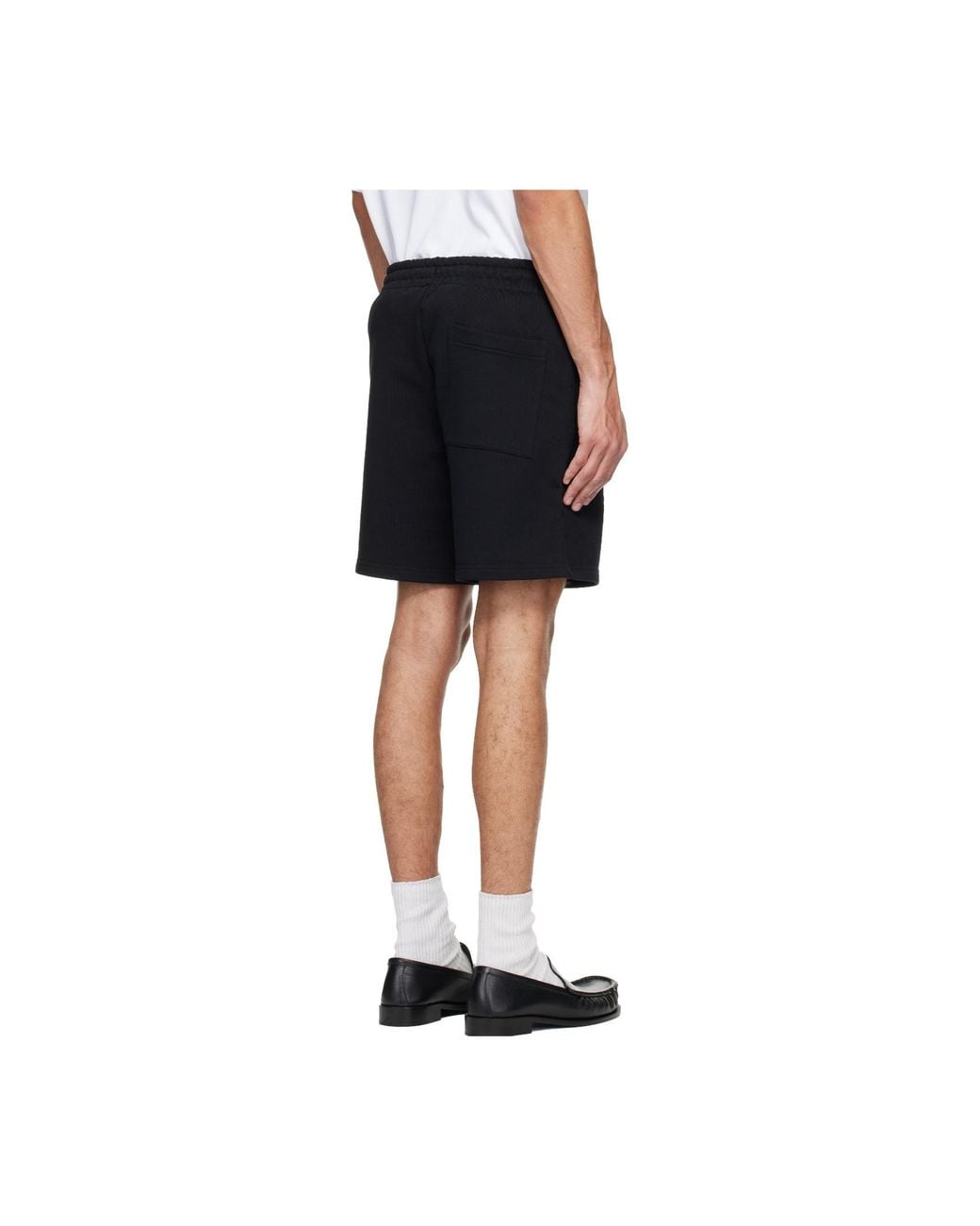 Casablanca Black Logo Drawstring Shorts for men
