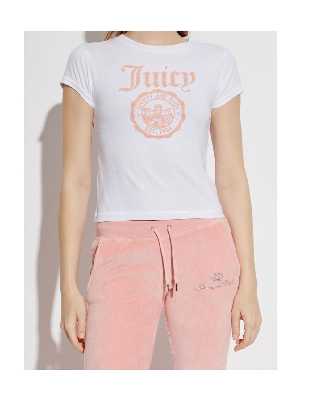 Sporty & Rich White Short-Sleeved T-Shirt