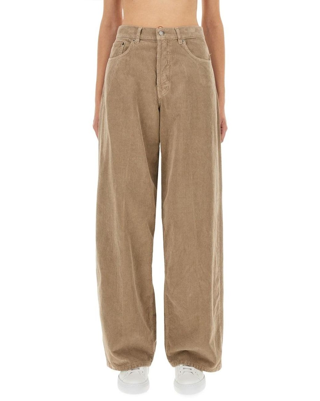 Haikure Natural Bethany Corduroy Wide-Leg Pants