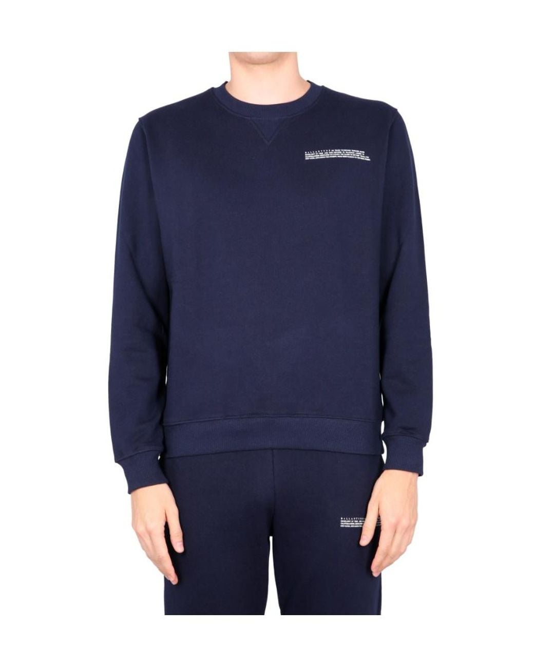 Ballantyne Blue Logo-Printed Crewneck Sweatshirt for men