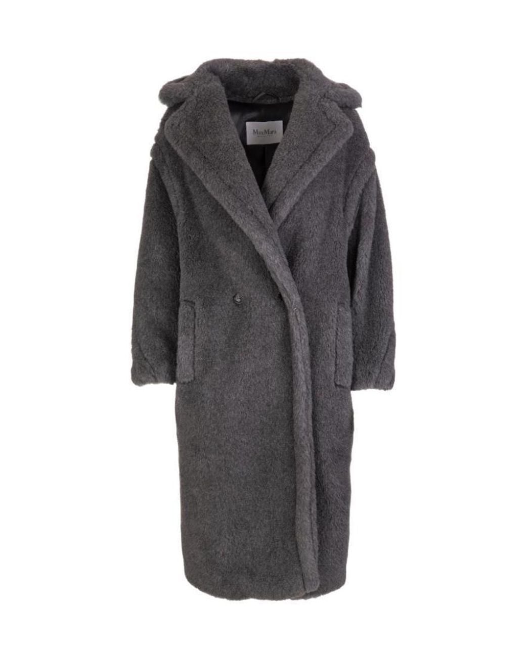 Max Mara Gray Teddy1 Oversized Coat