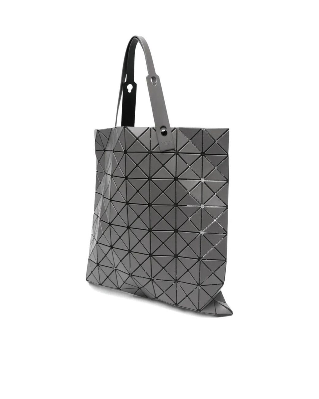 Issey Miyake Gray Geometric Tote Bag