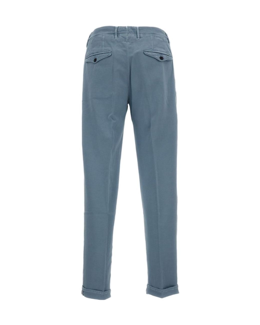 Incotex Blue Twill Casual Pants for men