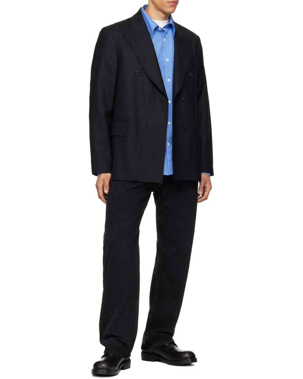 Agolde Black Magnus Straight-Leg Jeans for men