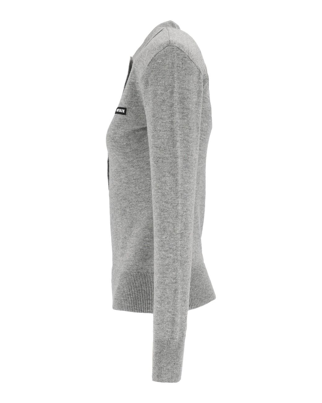 ROTATE BIRGER CHRISTENSEN Gray Long-Sleeved Sweater