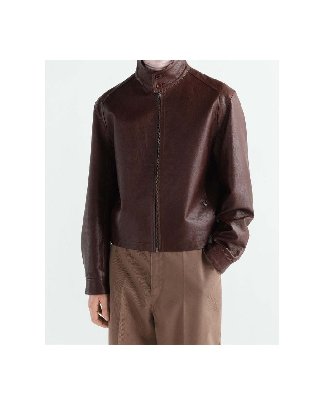 Lemaire Brown Harrington Jacket for men
