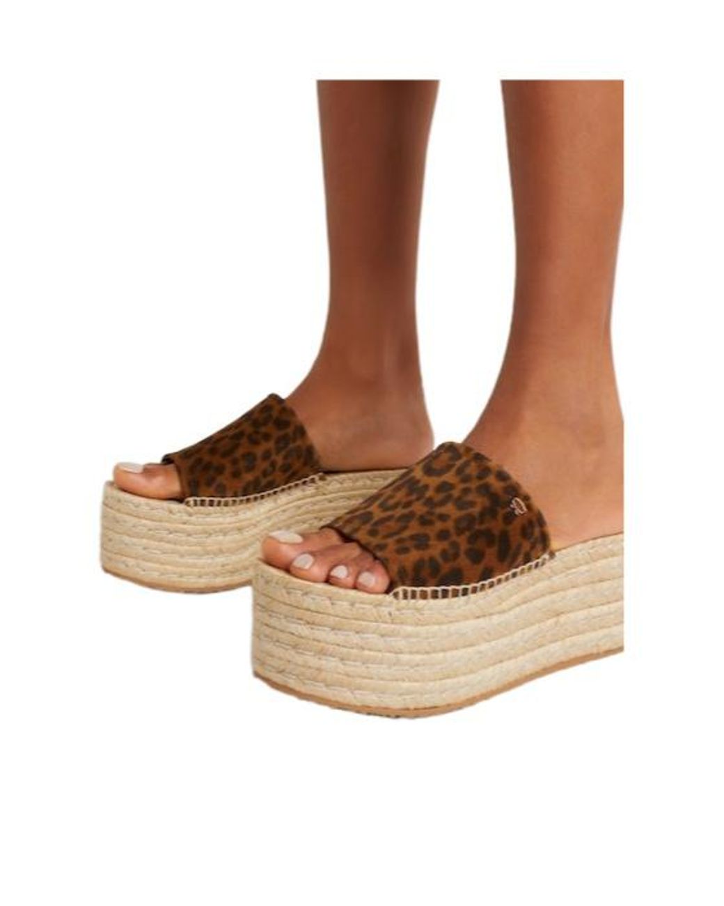 Gianvito Rossi Brown Leopard Suede Sandals