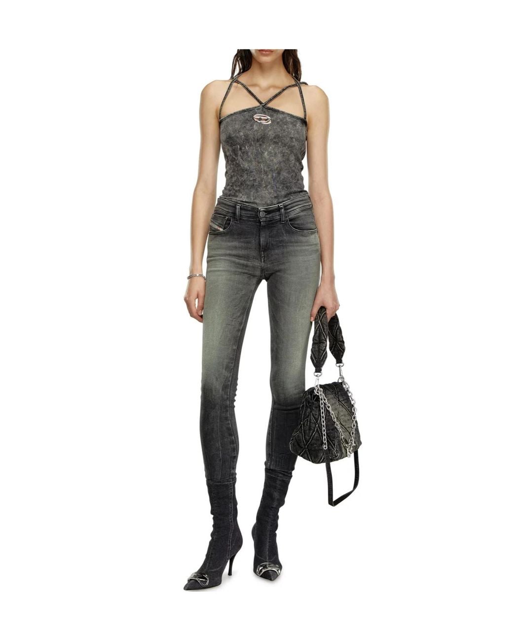 DIESEL Gray T-Maryn Tank Top