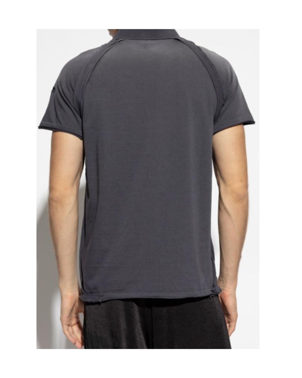 DIESEL Gray T-Nory Short-Sleeved Polo Shirt for men
