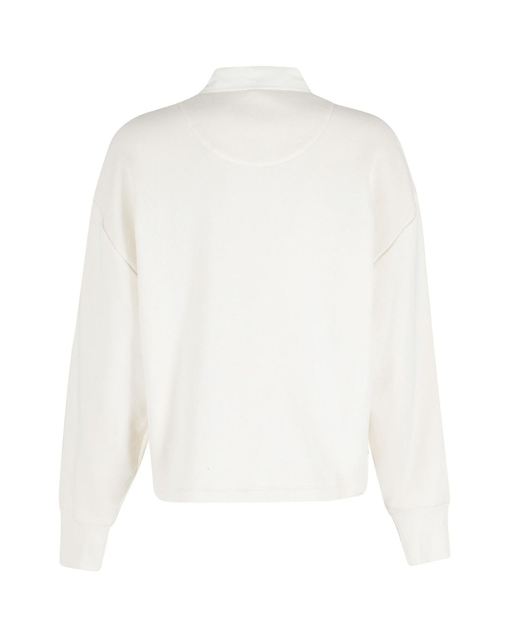 Rag & Bone White Oversized Polo Sweatshirt