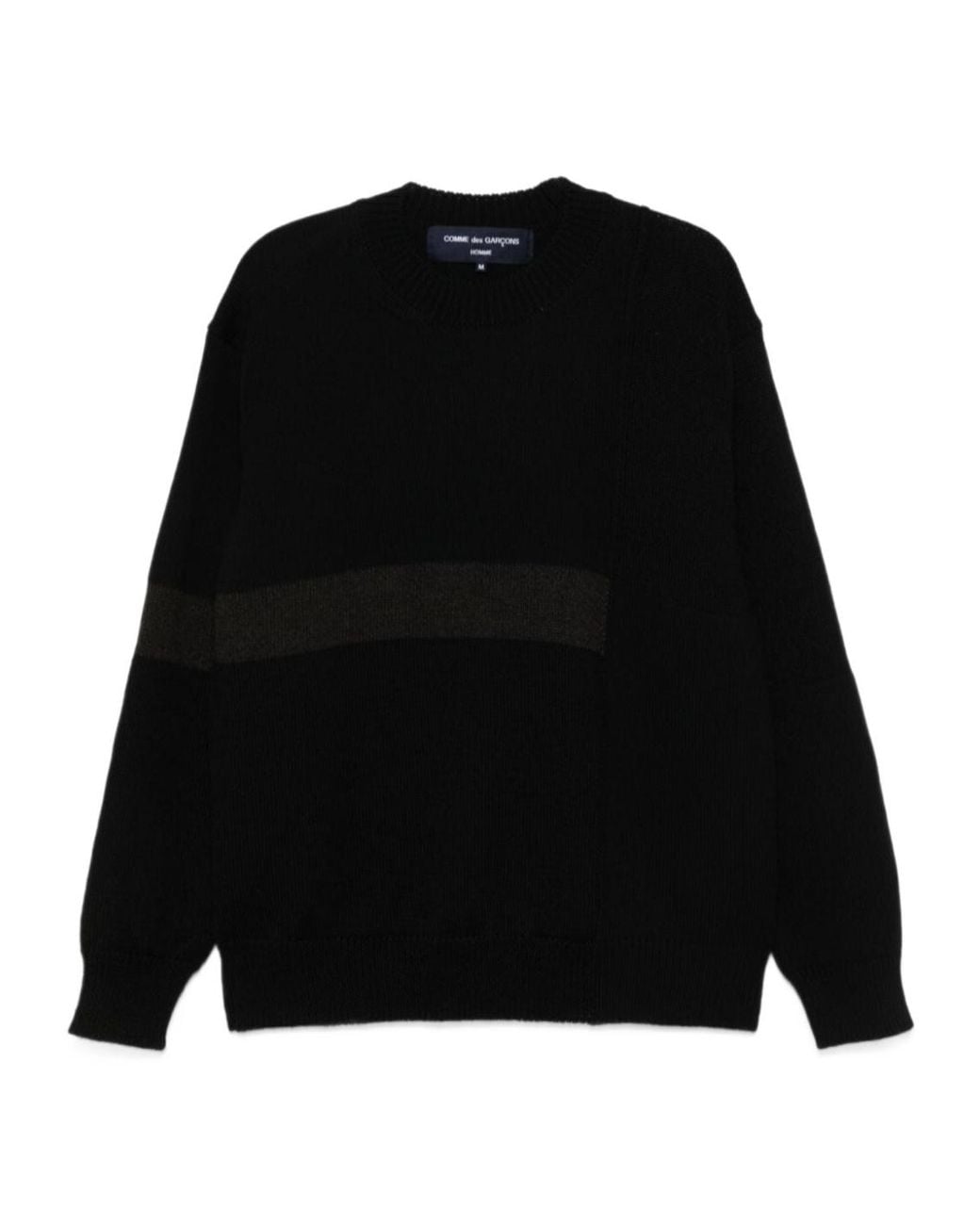 Comme des Garçons Black Comme Des Garçons Homme Crewneck Knitted Jumper for men