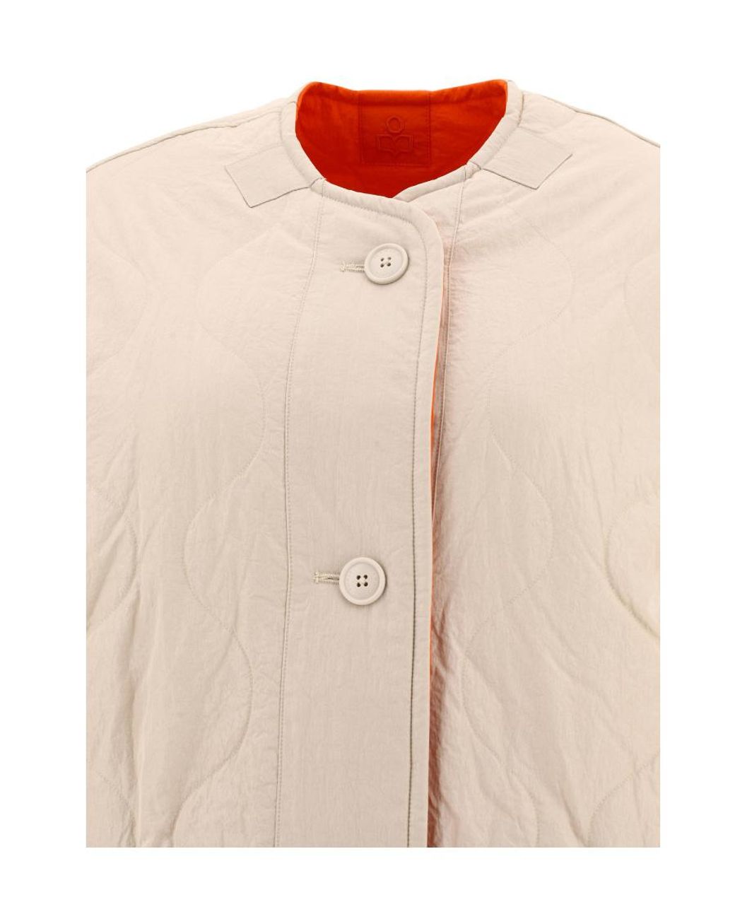 Isabel Marant Natural Isabel Marant Étoile Buttoned Reversible Quilted Jacket
