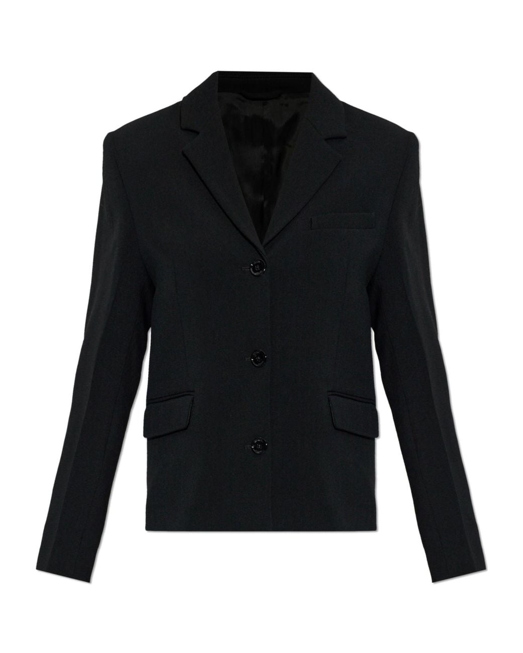 Totême Black Long-Sleeve Blazer