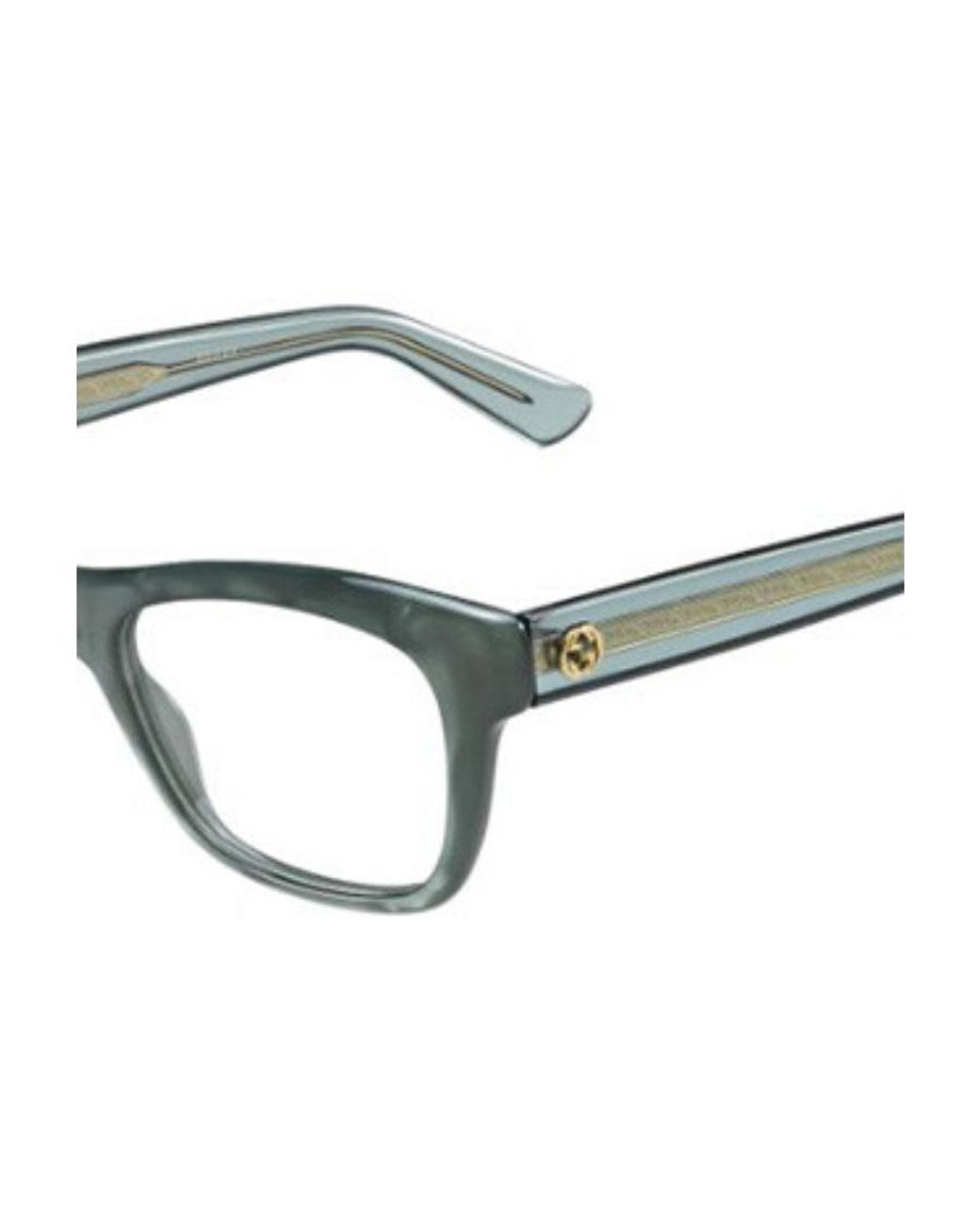 Gucci White Logo Details Flat Mirror