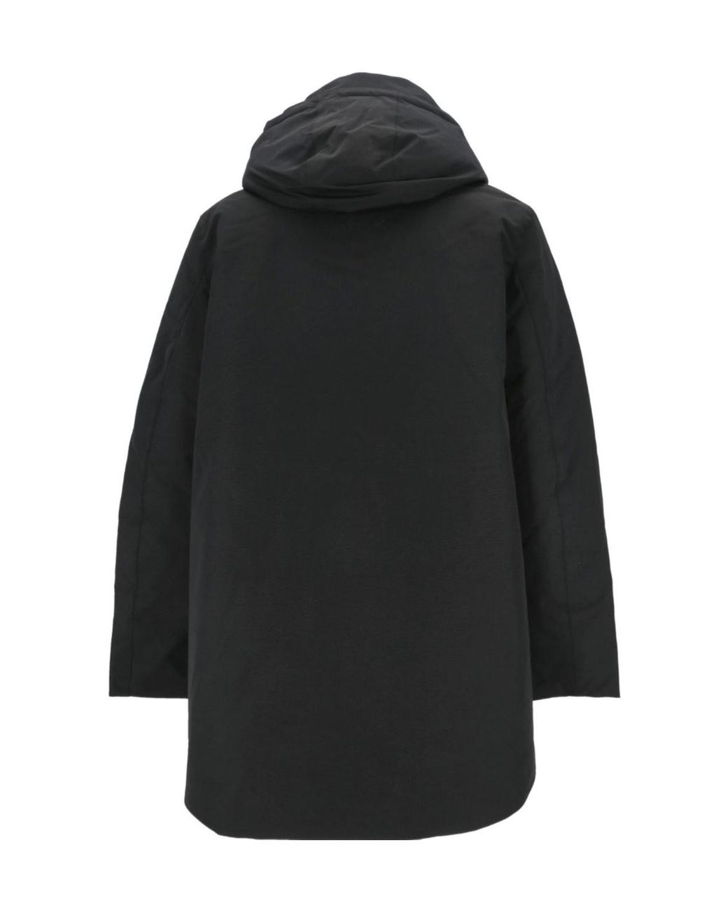 Ecoalf Black Hooded Zip-Up Jacket for men
