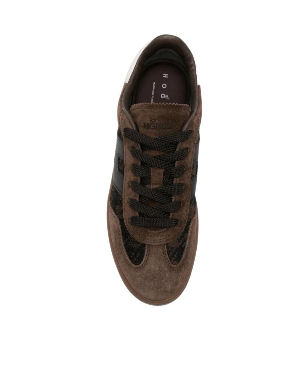 Hogan Brown Lace-Up Low-Top Casual Shoes