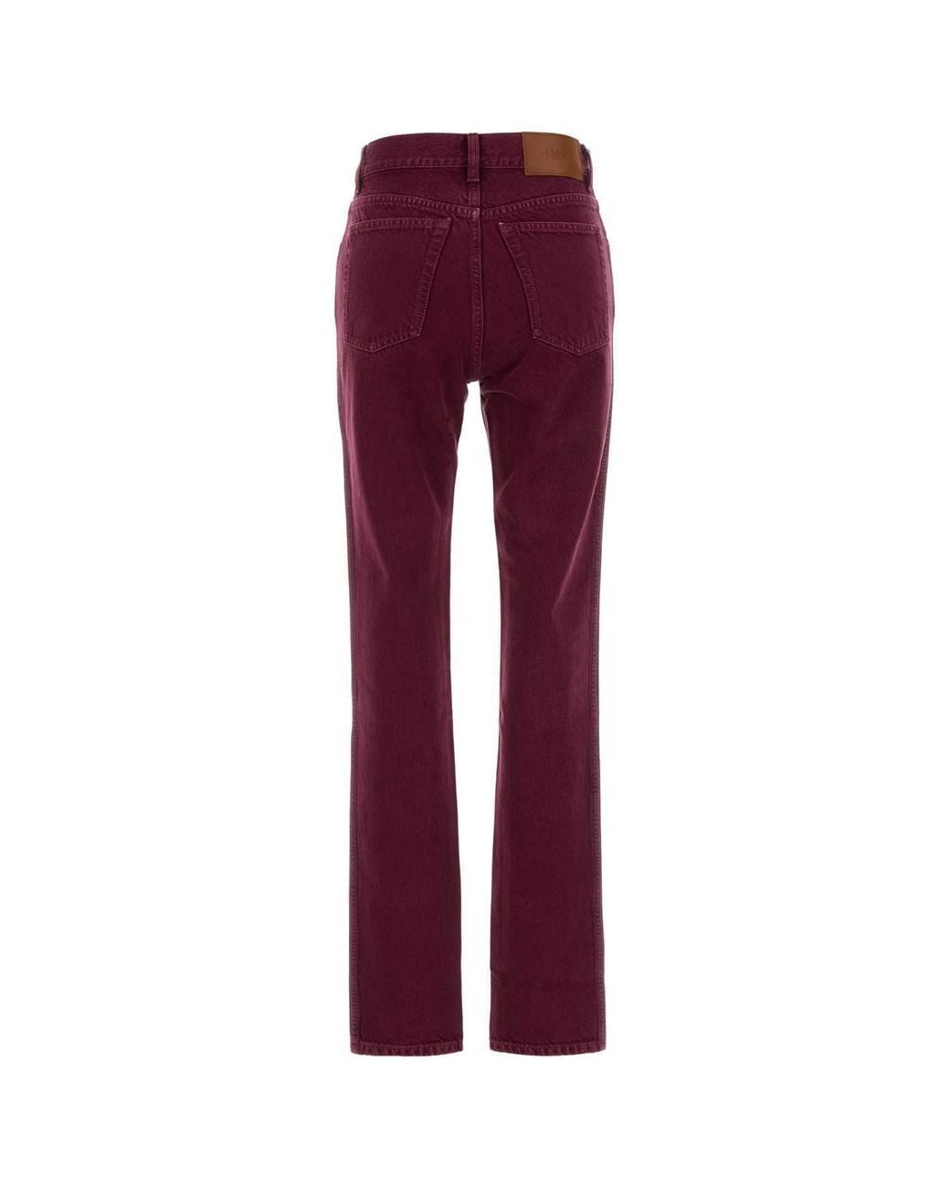 Chloé Red Chloé Dp21 Straight-Leg Jeans