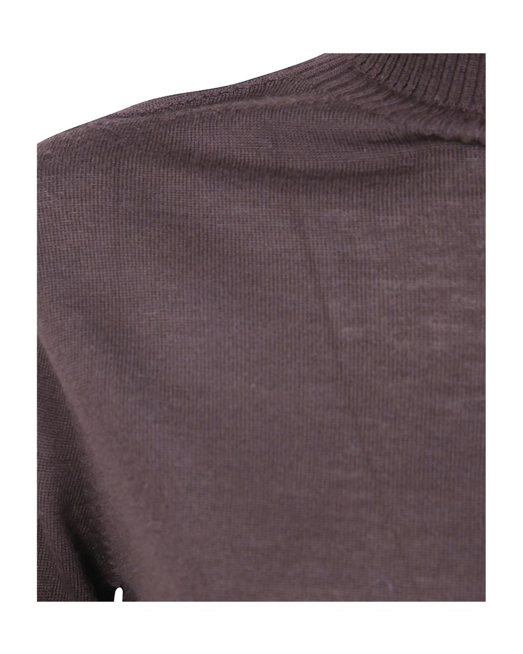 D.exterior Purple Merino Turtleneck Knitted Sweater