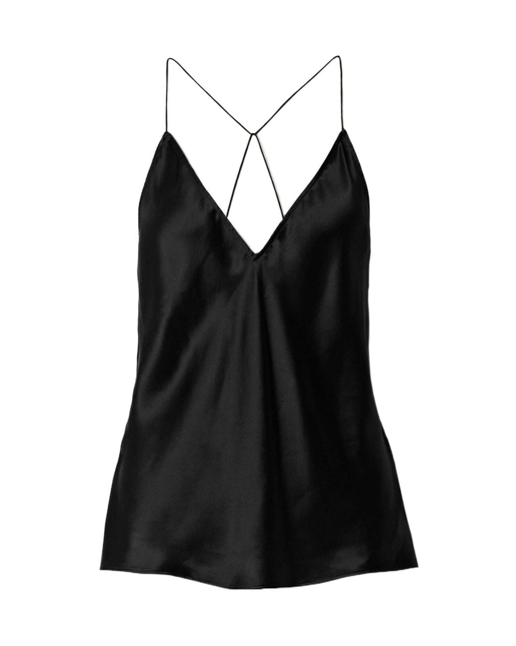 Nili Lotan Black Emile Silk-Charmeuse Camisole