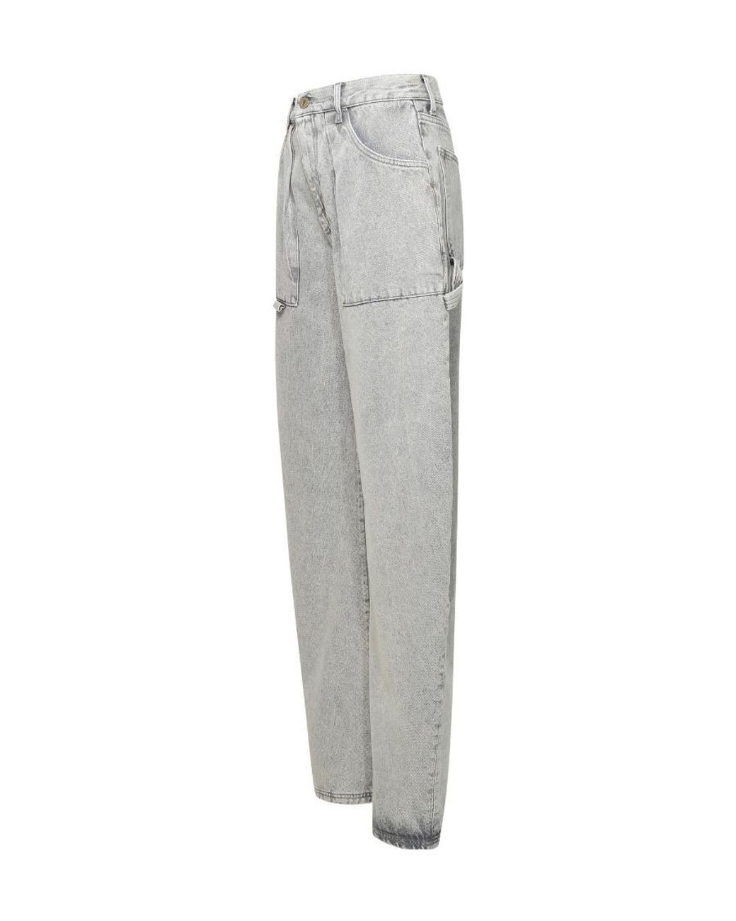 The Attico Gray The Effie Long Jeans