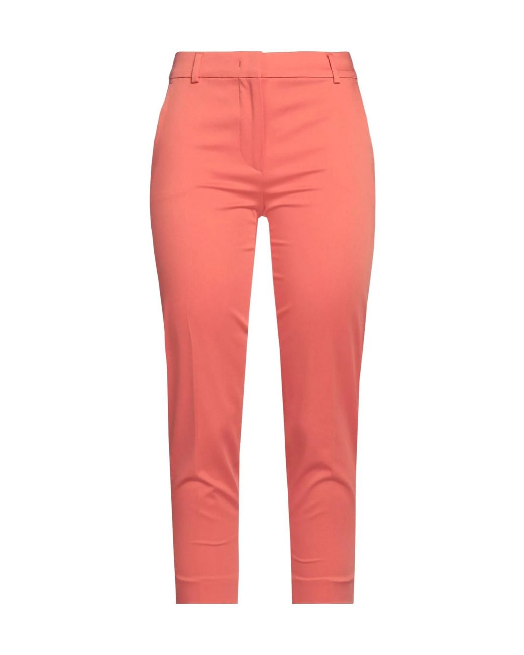 Max Mara Red Plain Colour Casual Trousers