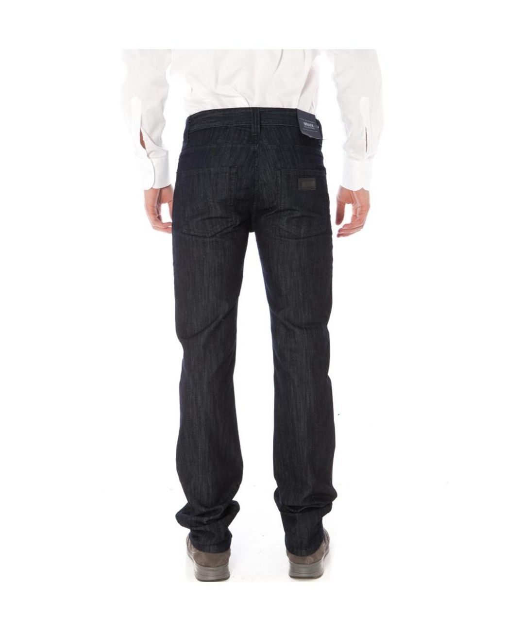 Armani Jeans Black Slim Cotton Jeans for men