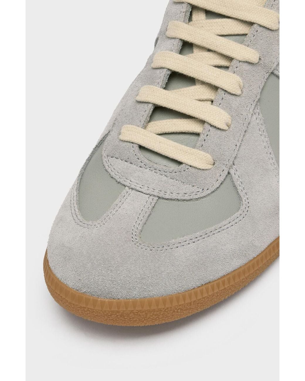 Maison Margiela Gray Replica Lace-Up Sneakers