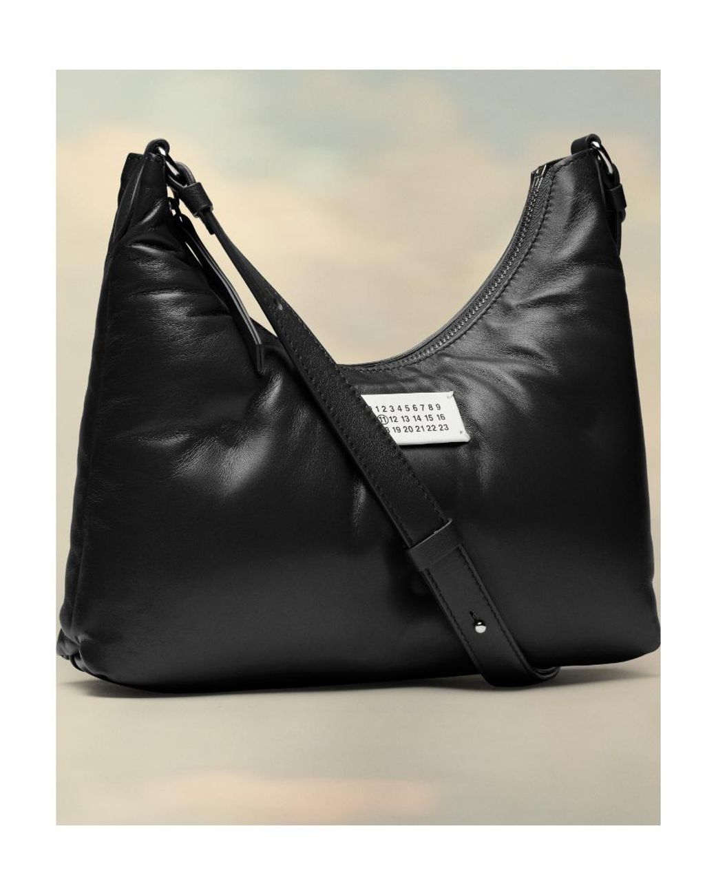 Maison Margiela Black Glam Slam Small Hobo Bag