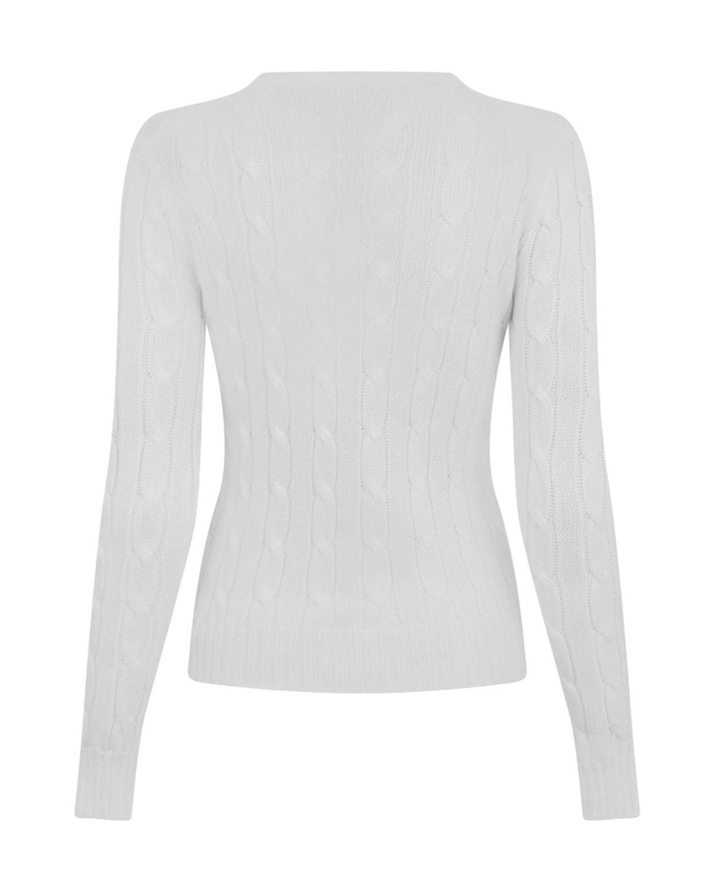 Polo Ralph Lauren White Julianna Crewneck Sweater