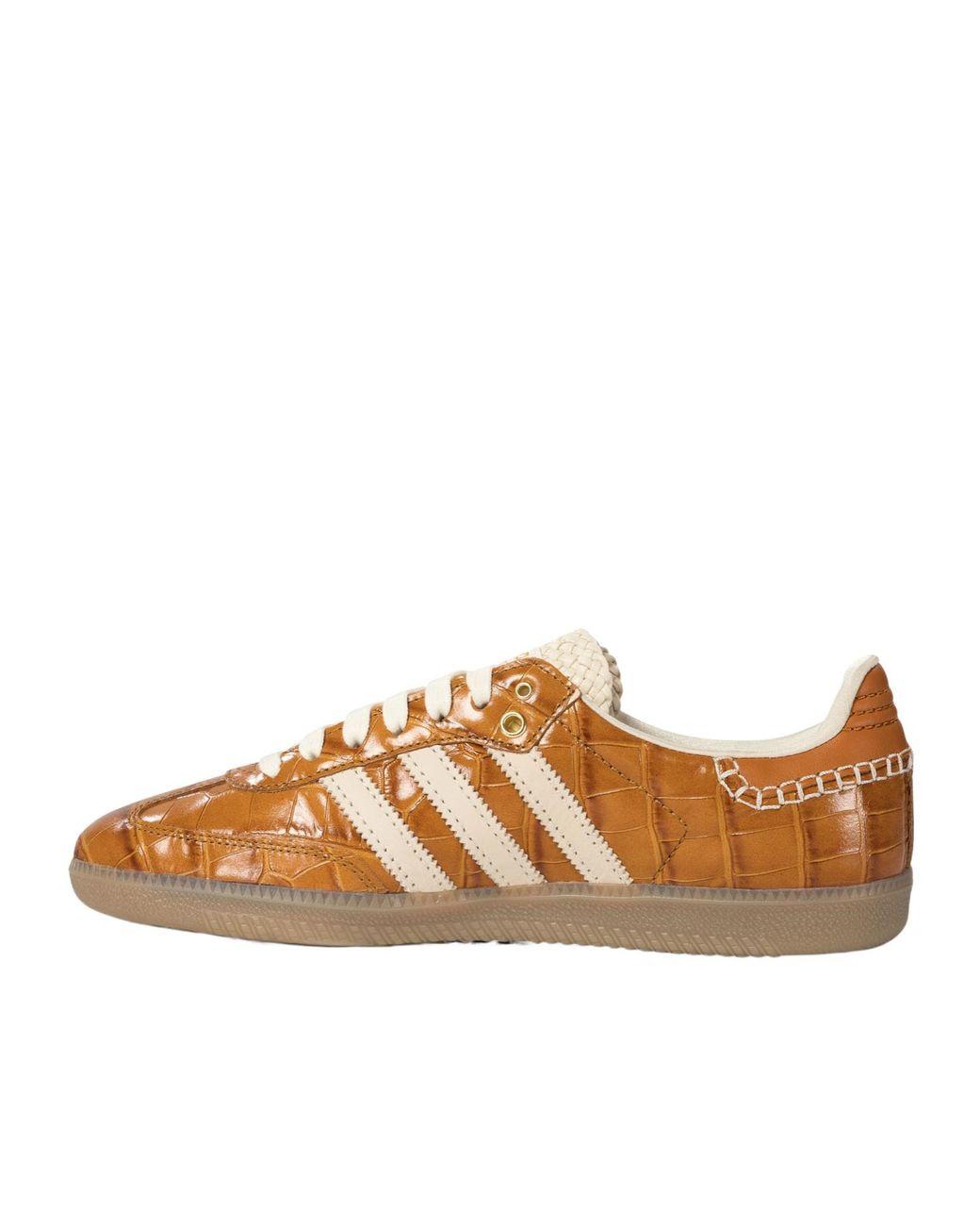 Adidas Originals Brown X Wales Bonner Samba Embossed Low-Top Sneakers for men