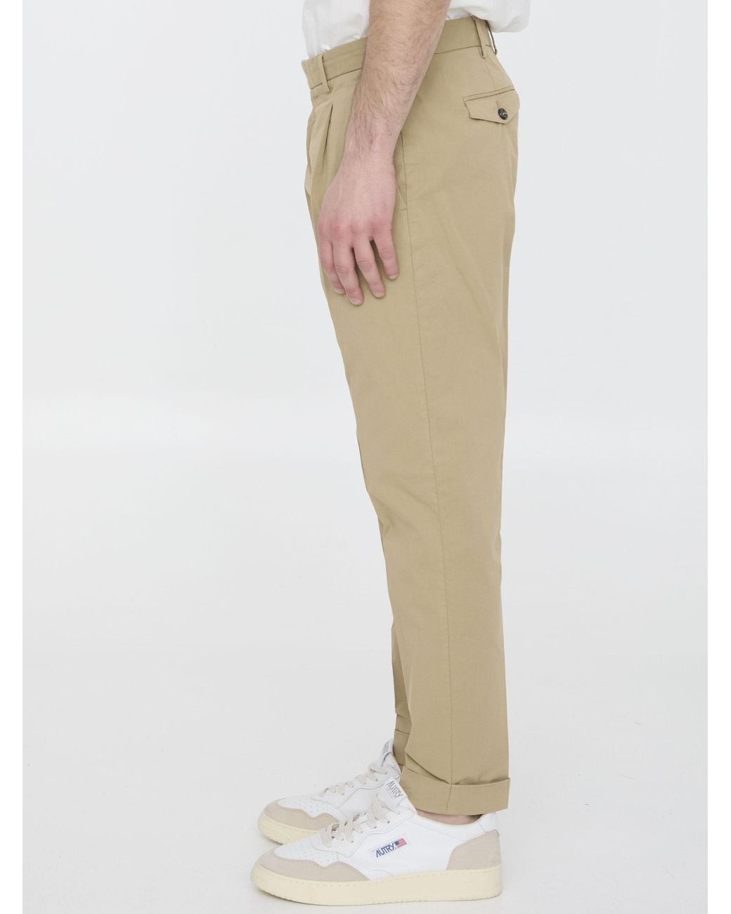 Pt Pantaloni Natural Pt Torino Straight-Leg Pants for men