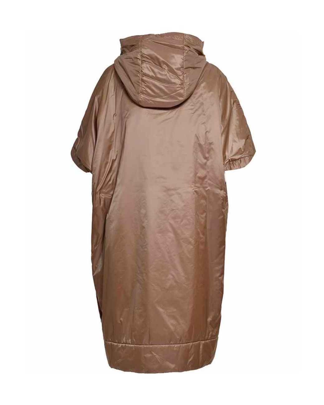 Max Mara Brown The Cube Hooded Cape Jacket
