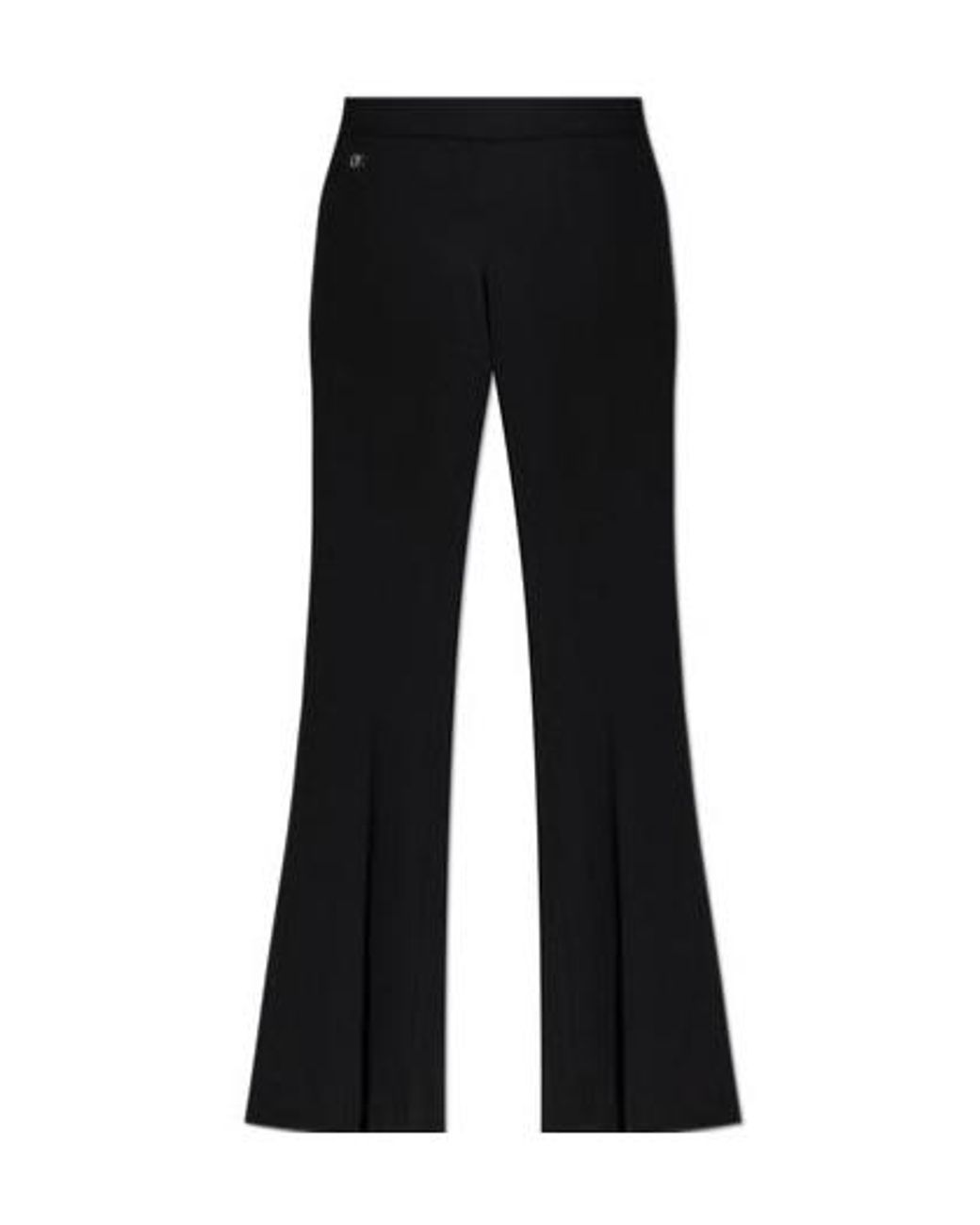 DSquared² Black Logo-Plaque Pleated Trousers