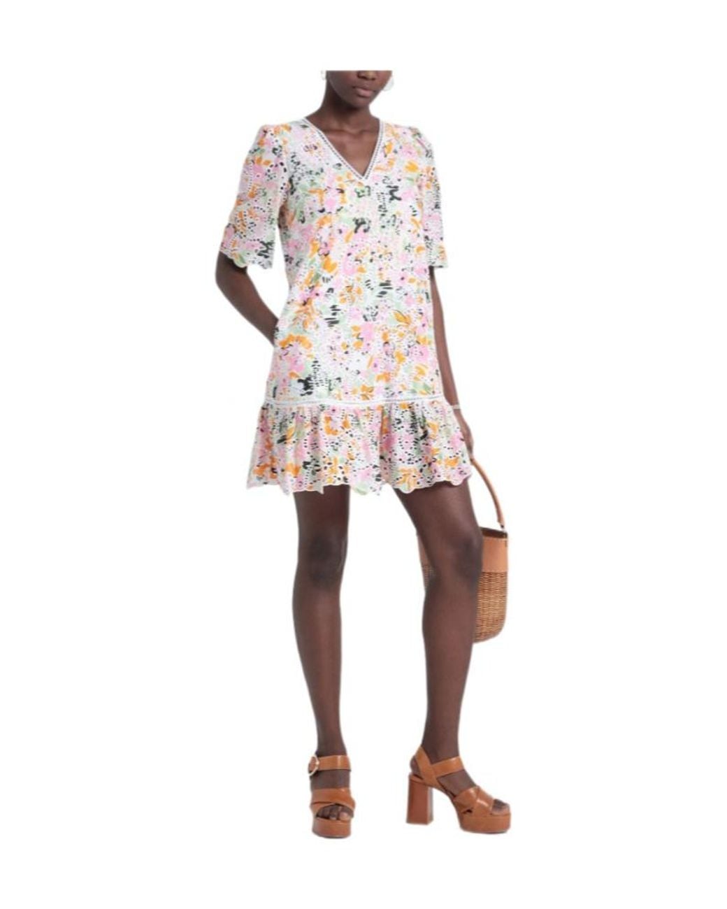 MAX&Co. White Floral Dress