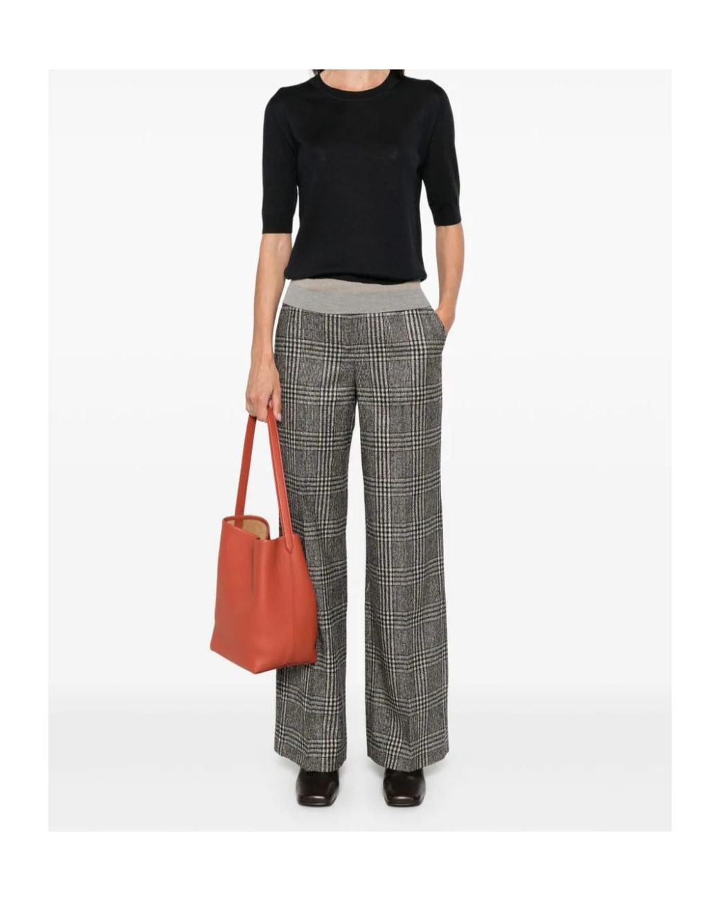 Lorena Antoniazzi Gray Belt-Loop Casual Pants