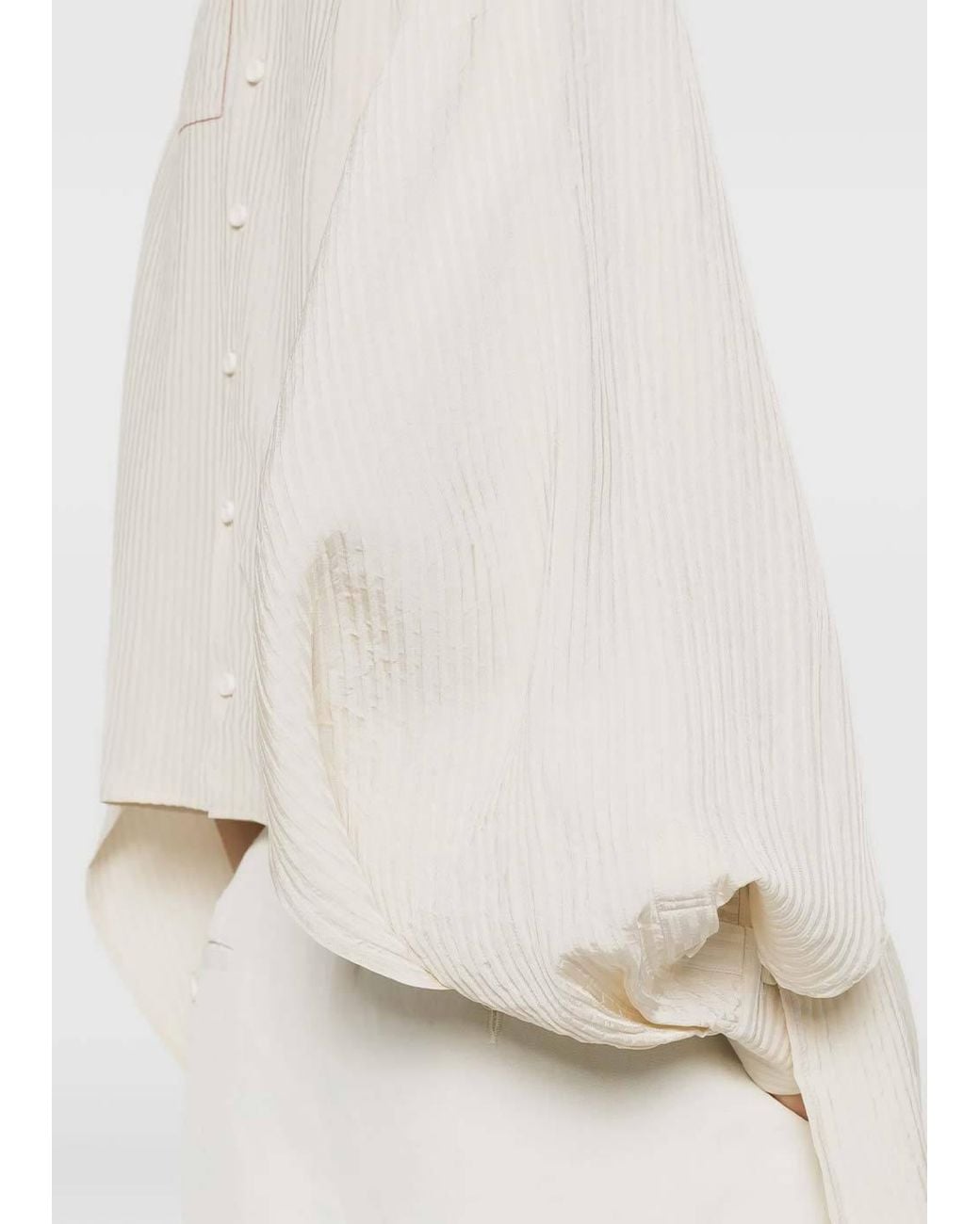 Uma Wang White Long-Sleeved Cover-Up