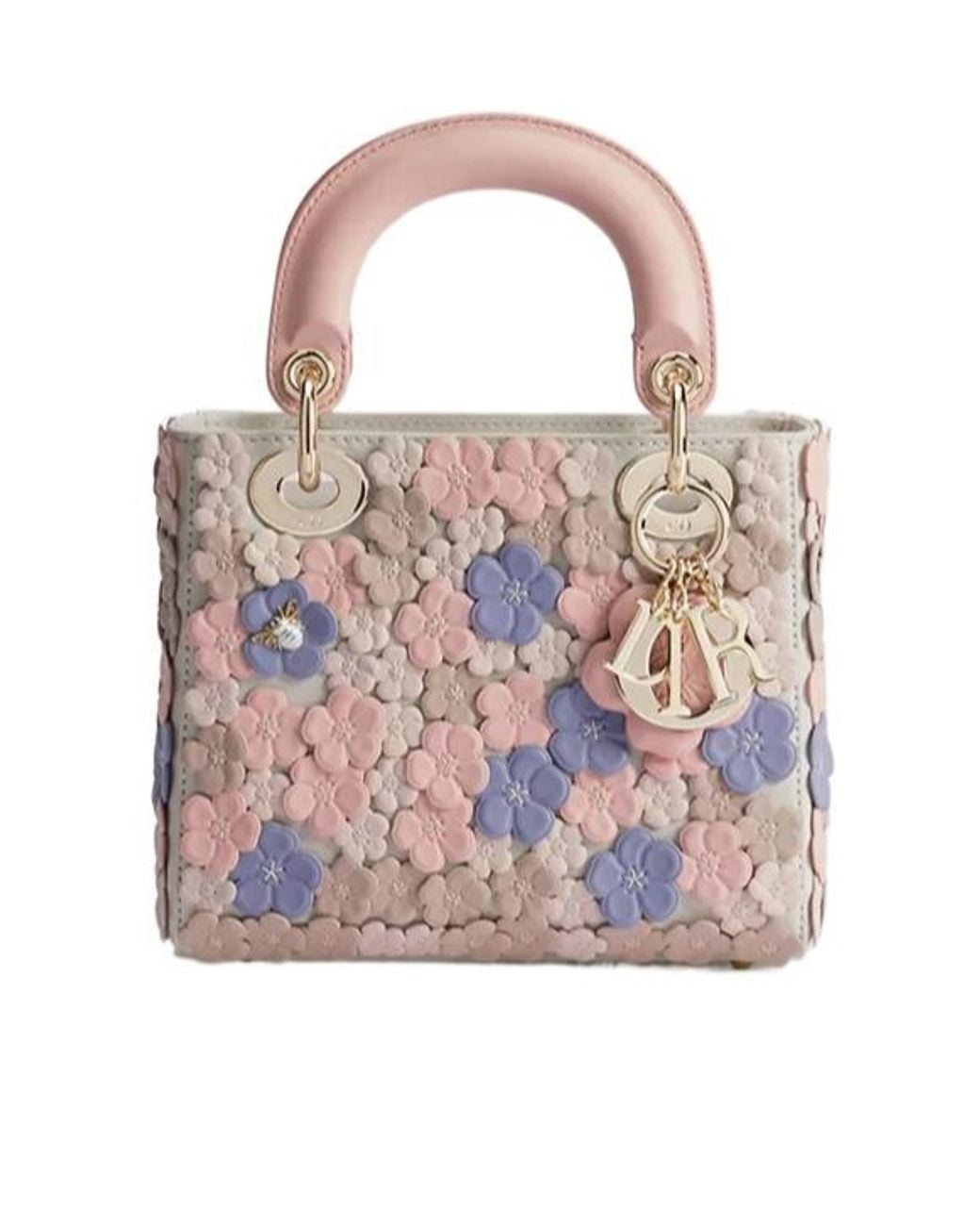 Dior Pink Mini Lady Bag With Strap