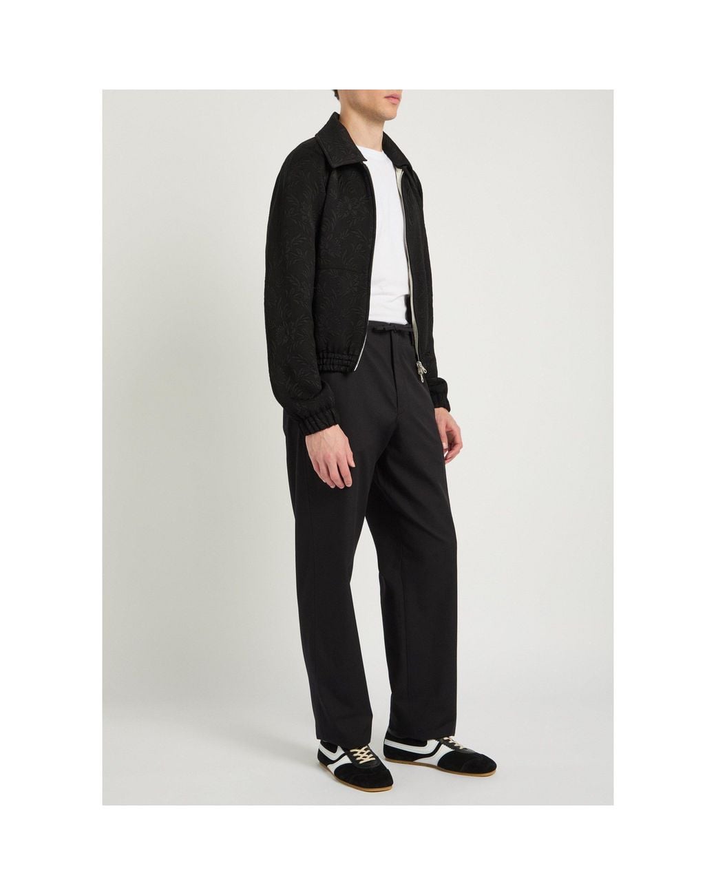 Dries Van Noten Black Reversible Patterned Jacket for men