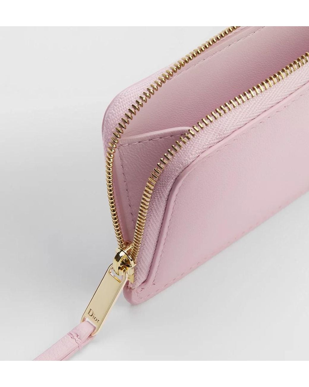 Dior Purple Zipper Card Holder