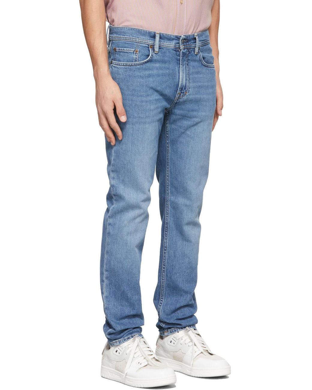 Acne Blue North Mid-Rise Jeans for men