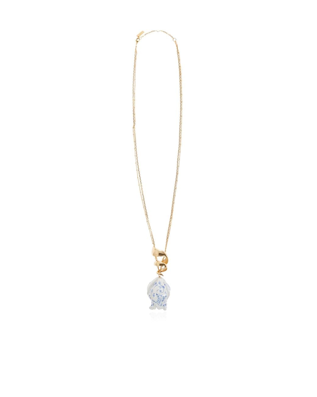Chloé White Chloé Bloomcraft Pendant Necklace